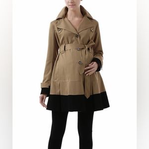 Momo Maternity Brynn Hoodie Trench Coat